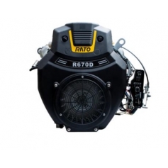 Silnik Rato R670 wał poziomy walcowy